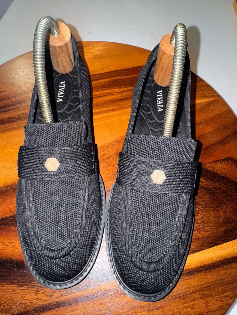 VIVAIA Women’s Black Textured Loafer - Classic Comfort - Picture 4 of 7